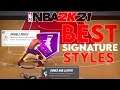 BEST GUARD DRIBBLE MOVES! BEST SIGNTURE STYLES/ANIMATIONS! BEST PLAYMAKING SLASHER NBA 2K21!