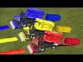 LAND OF COLORS! HUGE HAY BALE MAKING FROM COLORED GRASS! BIG TRANSPORT! Farming Simulator 19