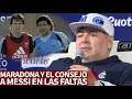 Maradona y el consejo que le dio a Messi para perfeccionar su golpeo de falta directa | Diario AS
