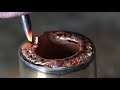 Real shot cold welding machine welding copper pipe!