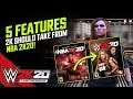 WWE 2K20: 5 Features 2K Should Take From NBA 2K20