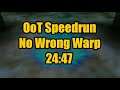 [Former WR] OoT No Wrong Warp Speedrun in 24:47!