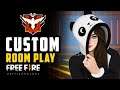 Free Fire Custom Rooms Gameplay | Free fire Live Streaming | Join with Teamcode | Dhoni vish 2.0