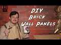 DIY Faux Brick Wall Panels | Steampunk/industrial Decor