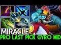 MIRACLE [Gyrocopter] Last Pick Gyro Mid 100% Magic Build 7.24 Dota 2