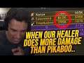 Pikaboo did LESS damage than the healer ???