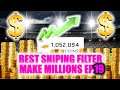 BEST SNIPING FILTERS TO MAKE MILLIONS OF COINS! | MADDEN 19 ULTIMATE TEAMu