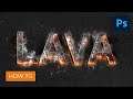 Create a Magma Hot Text Effect in Photoshop | Photoshop Tutorial