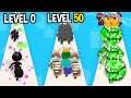 Monster School: Tiny Run GamePlay Mobile Game Max Level LVL Noob Pro Hacker - Minecraft Animation
