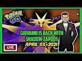 POKÉMON GO - GIOVANNI AND SHADOW ZAPDOS ARE BACK!!! USING RANDOM POKÉMON TO DEFEAT THEM LIVE!!!