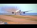 United A350 lands at short Runway in Belize [X-Plane 11]
