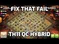 FIX THAT FAIL - Almost 3 Star to Definitive 3 Star - TH11 Queen Charge Hybrid - Clash of Clans