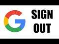 How to Sign Out of Google Account on Computer 2021 *NEW UPDATE*
