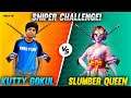 Kutty Gokul vs Slumber Queen || Sniper challenge || 1 vs 1 ||Free Fire Tamil