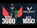 Valorant on Ryzen 5 3600 + GTX 1650 1080p, 1440p benchmarks!