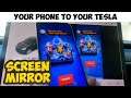 Android/iPhone Screen Mirror to your Tesla | Can get Waze!
