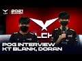 Blank, Doran 인터뷰 | 리브 샌박 vs. KT | 08.12 | 2021 LCK 서머 스플릿