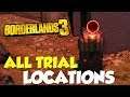 Borderlands 3 All Trials / Proving Grounds Locations