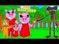 FAMILIA DE PIGGY vs SIREN HEAD 😱🤣 | SRGATO EN MINECRAFT TROLL