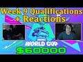 Fortnite World Cup *EMOTIONAL* Reactions to Qualification *WINNING* $50000 *WEEK 9*