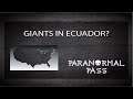 Have Giants skeletons been found in Ecuador? | Paranormal Pass