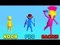Noob Vs Pro Vs Hacker ASMR Sound Join Clash 3D Funny 2021 - Gameplay (Android, iOS)