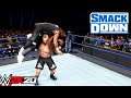 WWE2K20- Brock Lesnar vs The Usos- 1 on 2 Handicap Match- Gameplay- Smackdown Live 2021