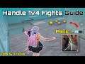 HOW TO HANDLE 1V4 SITUATION IN BGMI🔥PUBG MOBILE BEST CLOSE RANGE TIPS AND TRICKS TO CLUTCH MEW2