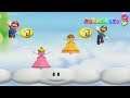 Mario Party 9 All Minigames - Buddy Bounce Team Mario & Luigi vs Princess Peach & Daise