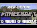 #91 Where is it, 15 minutes of Minecraft, PS4PRO, gameplay, playthrough