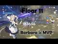 Barbara is MVP in this Spiral Abyss, Spiral Abyss Floor 11 ver 2.1 | Full Stars