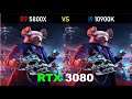 R7 5800X vs I9 10900K - RTX 3080 - Gaming Comparisons