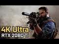 Call of Duty Modern Warfare 4K ULTRA Benchmark - RTX 2080 Ti