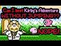 Can I beat Kirby's Adventure without jumping??