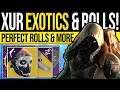 Destiny 2 | XUR'S EXOTICS & GODLY ROLLS! Xur Location, Enhanced Perks & NEW Exotic | 2nd August 2019