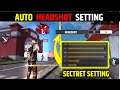 Free Fire Auto Headshot Setting | One Tap Setting | Sensitivity Setting | Garena Free Fire