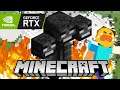 Minecraft RTX #15 - O WITHER DESTRUIU TUDO!!!!!