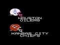 Tecmo Super Bowl (NES) (Season Mode) AFC Divisional Playoff: Oilers @ Chiefs