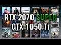 RTX 2070 SUPER vs GTX 1050 Ti Benchmarks | Gaming Tests Review & Comparison | 59 tests