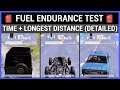 PUBG Mobile UAZ(Jeep) vs Buggy vs Dacia Fuel Endurance Test in Erangel