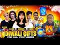 Sending Tihar & Diwali Gifts to Big Youtubers 😀 Garena Free Fire