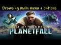 Age Of Wonders: Planetfall | Menu browsing + options