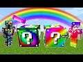 Minecraft: RAINBOW VS SPIRAL LUCKY BLOCK CHALLENGE! - Modded Mini-Game