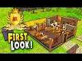 FIRST LOOK : Building a High End Medieval Tavern - Crossroads Inn Gameplay