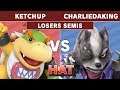 HAT 83 - THC | Ketchup (Ludwig) Vs. Charliedaking (Wolf) Losers Semis - Smash Ultimate