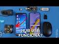 HUB USB + SMARTPHONE = FUNCIONA? (Samsung M31 e Moto G8 Power)