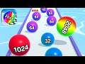 Satisfying Video l How To Play Ball Run 2048 | Advanced Playthrough LVLS 110-112