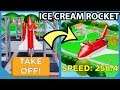 Spending 20 Trillion Dollars To Get The Rocket Ship in Roblox Ice Cream Van Simulator