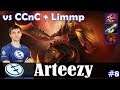 Arteezy - Chaos Knight Safelane | vs CCnC (Troll Warlord) + Limmp (MK) | Dota 2 Pro MMR Gameplay #8