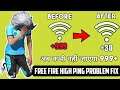 How to Solve High Ping Problem in Free Fire | 999+ Ping Solution | Free Fire High Ping Problem 📴